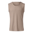 thumbnail image 1 of DGMIOCS Men's Workout Tank Top Ribbed Knit Sleeveless Gym Muscle T Shirts Bodybuilding Tee Khaki XL, 1 of 5
