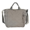 thumbnail image 1 of DGMIOCS Puffer Tote Bag Women Quilted Crossbody Handbag Lattice Padded Puffy Purse Casual Satchel Bag Grey, 1 of 3