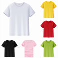 thumbnail image 1 of DGMIOCS T-Shirt for Kids Short Sleeve Crewneck Summer Tops Loose Fit Boy and Girl Tees White 4-5 Years, 1 of 4