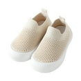 thumbnail image 1 of DGMIOCS Toddler Shoes Baby Girl Boy Soft Breathable Mesh Wide Toe Box Lightweight Non- On First Walking Shoes Size: 6-12Months Khaki, 1 of 7