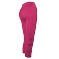thumbnail image 1 of DGMIOCS Women Capris High Waist Yoga Pants Hollow Out Comfy Stretchy Seamless Leggings Workout Compression Capri Pants Hot Pink XL, 1 of 7