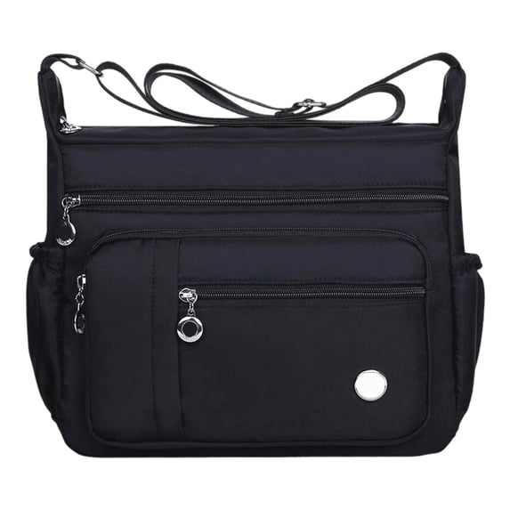 DGMIOCS Women Shoulder Handbag Roomy Multiple Pockets Bag Ladies Crossbody Purse Fashion Tote Top Handle Satchel Black