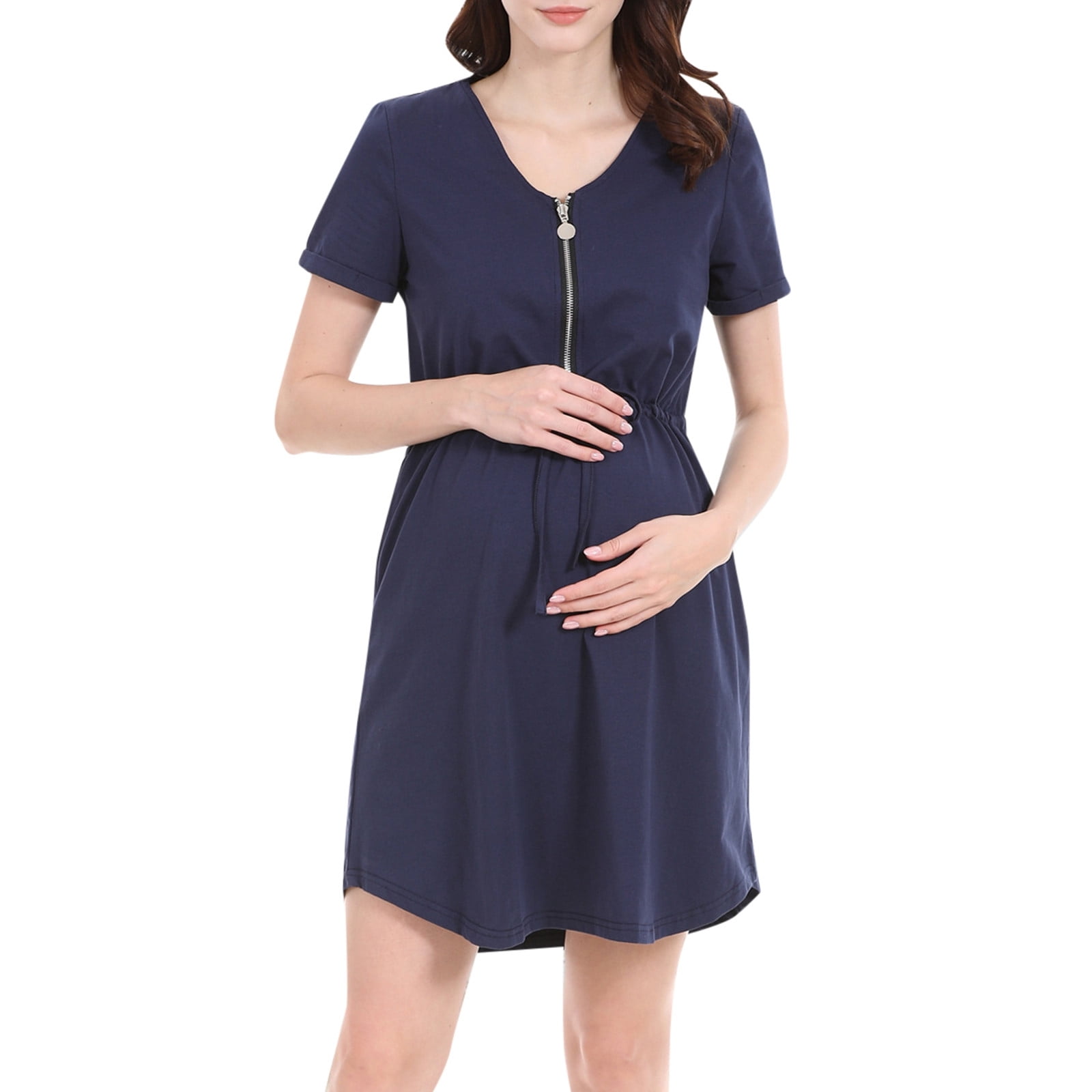 DGMIOCS Women's and Women's Plus Dress Summer Nursing Maternity Dress ...