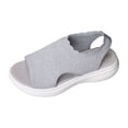 thumbnail image 1 of DGMIOCS Womens Orthopedic Walking Sandals Arch Support Comfort -On Sport Sandals Open-Toe Athletic Sandals for Plantar Fasciitis Summer Beach Casual Size: 7 Grey, 1 of 9