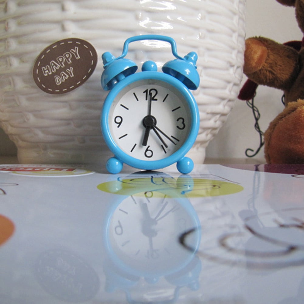 DGOO Cute Mini Metal Small Alarm Clock Electronic Small Alarm Clock