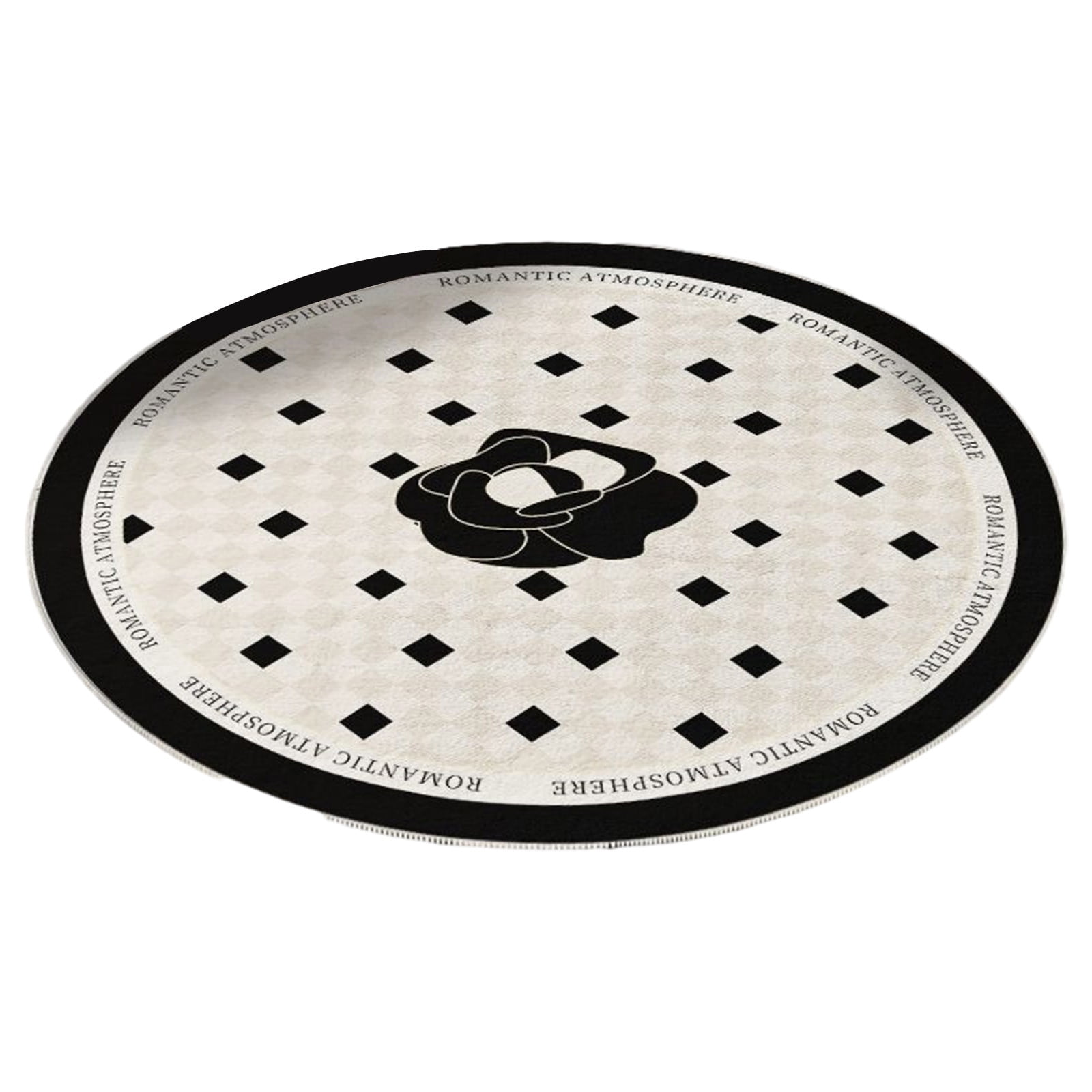 DGOO Large Round Area Rug For Living Room Bedroom, NonSlip Rugs For