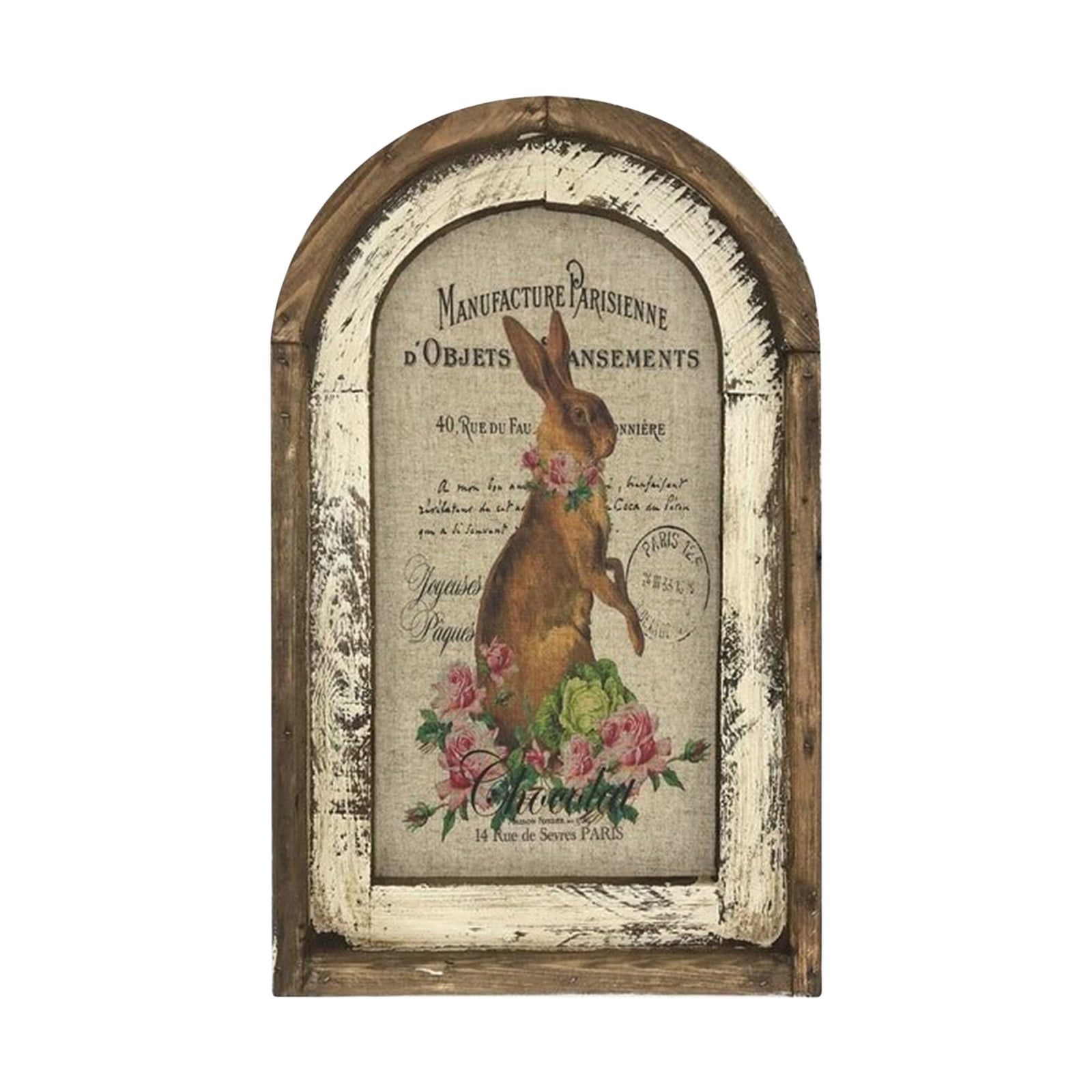 DGOO Rabbit Wall Art Rustic Decor Home Art Decorative Ornaments