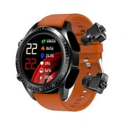 DGOO Sports Smartwatch With Wireless Earphones 2 IN 1 Alloy 1.32inch IPS Screen-Screen IP67 Multi Sport Mode Works With IOS Android
