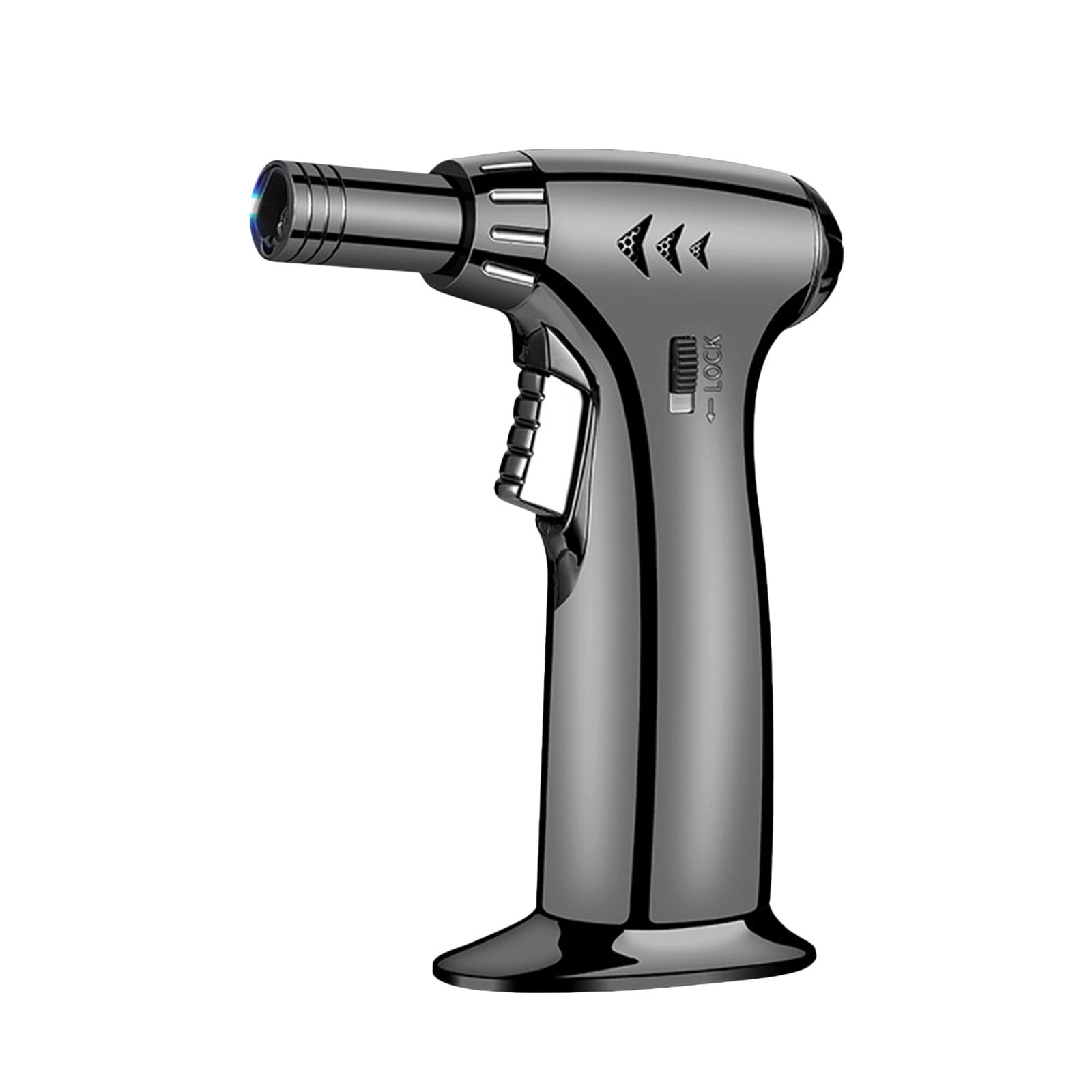 DGOO Windproof Straight Torch Blue Flame Lighter Butane Torch Turbine