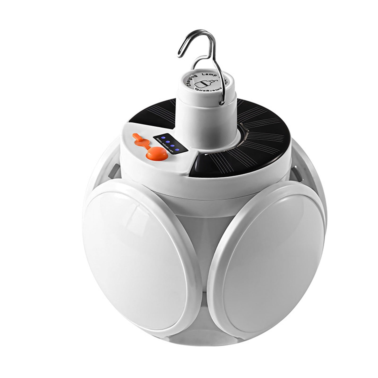2-in-1 Folding Solar Lantern With Remote - Portable Camping Light, USB Charging, 5 Modes For Outdoor & Emergency