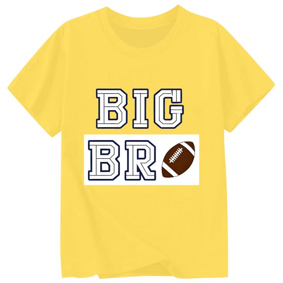 DGQPLPD Girls Graphic Tees Girls Casual Fashion Letter Print Round Neck Long Sleeve Sweatshirt Top Comfortable Kids Pullover Yellow 1-2 Years