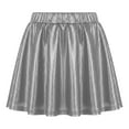 thumbnail image 1 of DGQPLPD Girls Flared Pleated Performance Tutu Dance Skirt with Elastic Waistband for Stage and Practice Silver 4-5 Years, 1 of 4