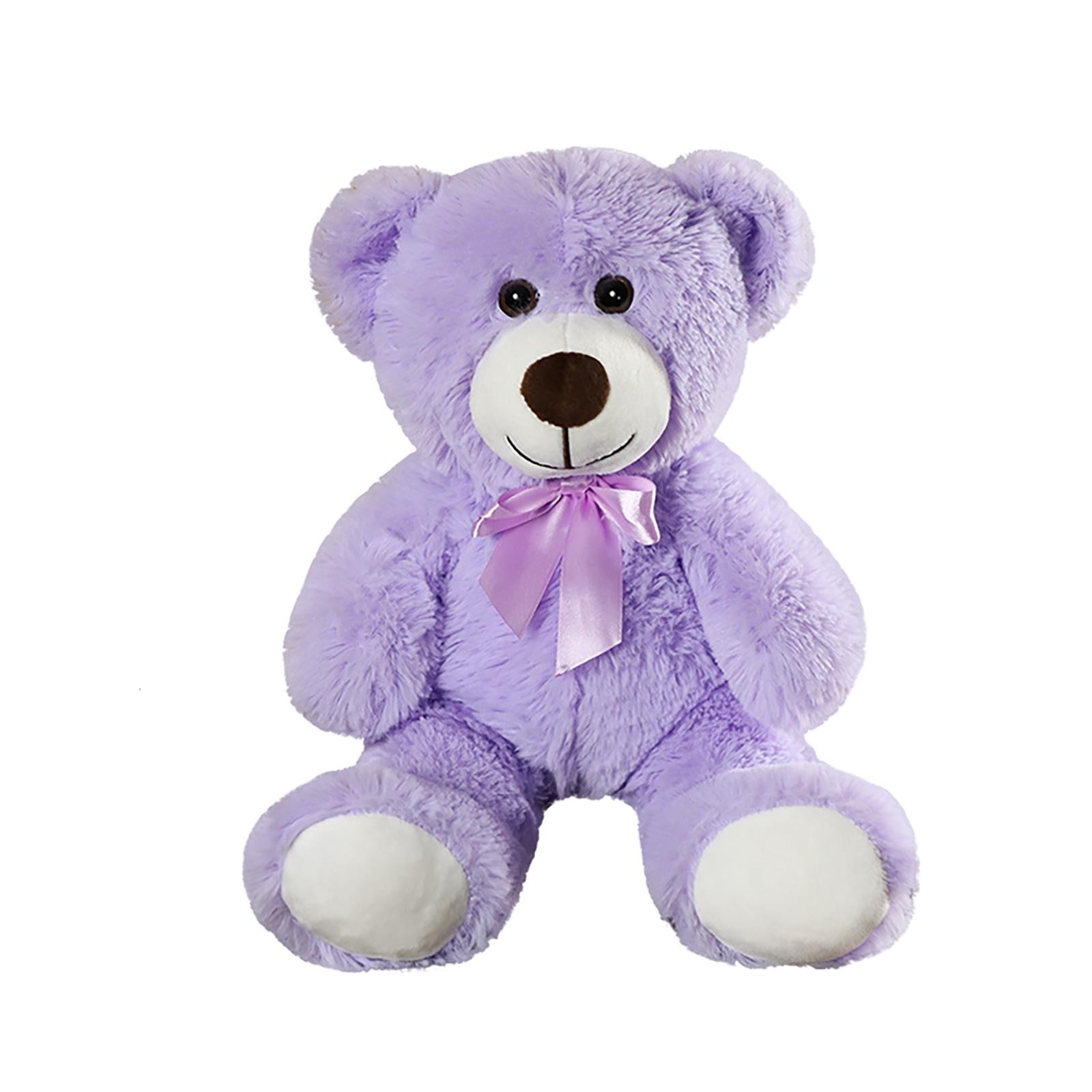 The Magic Toy Shop 11" Baby Pink Teddy Bear With Ribbon - Super