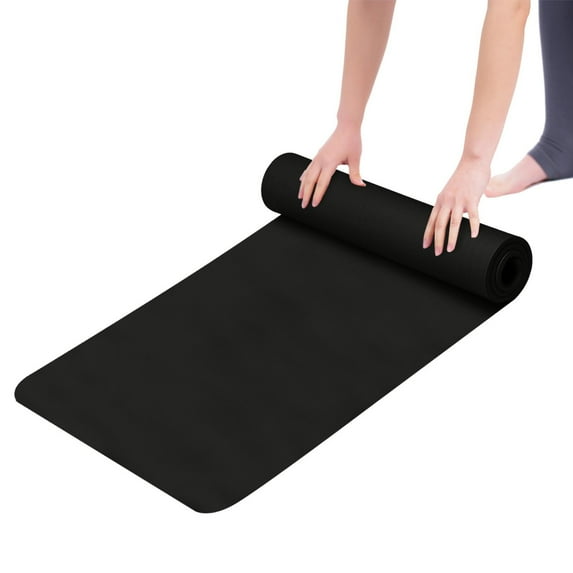 DGQPLPD Yoga Mat, 1/2-Inch Extra Thick High Density Exercise Mat, Anti-Tear Exercise Yoga Mat with Carrying Strap, Suitable for Various Yoga Exercises