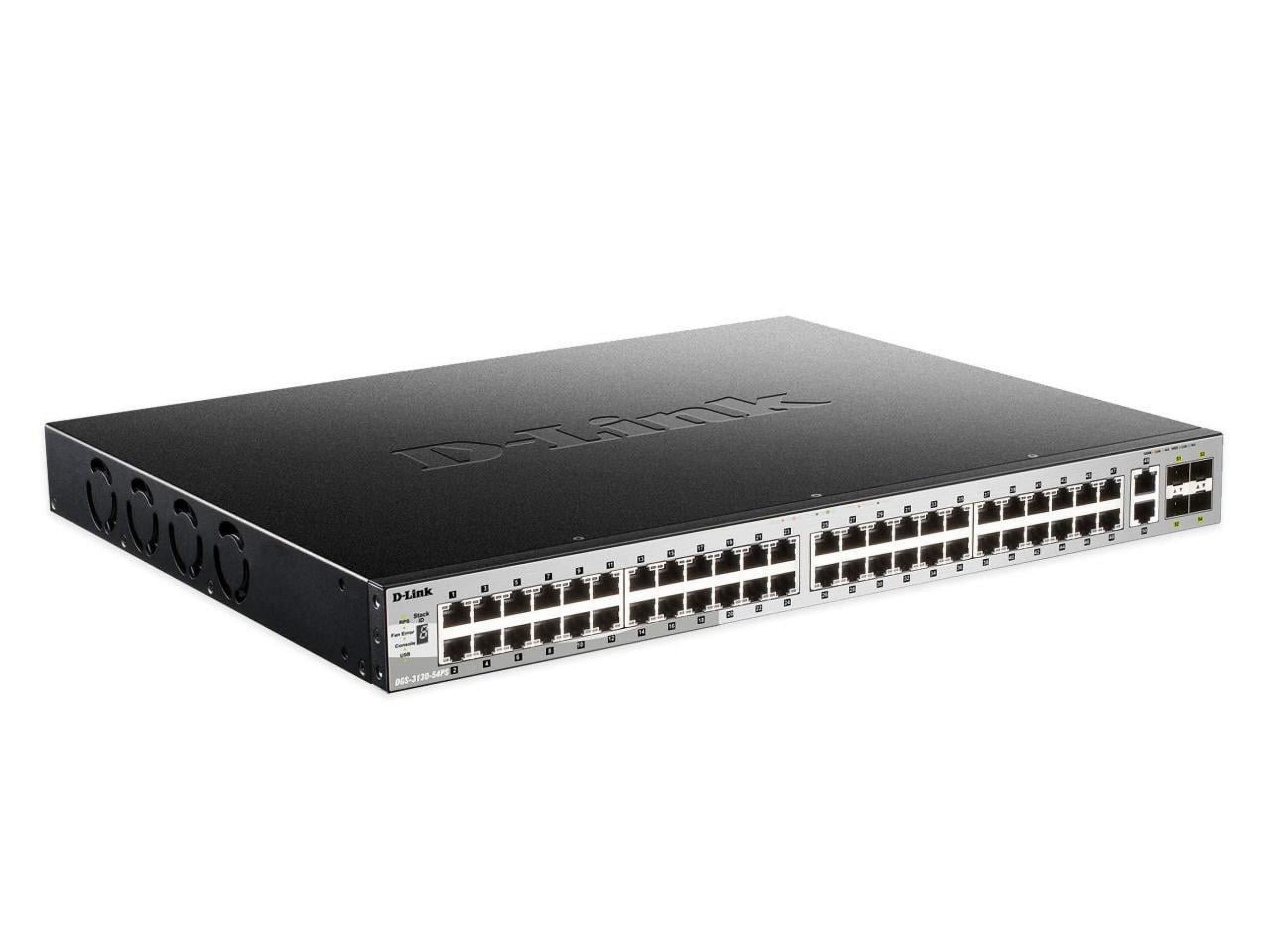 D-Link DGS 3130-54PS - Switch - L3 Lite - managed - 48 x 10/100/1000 ...