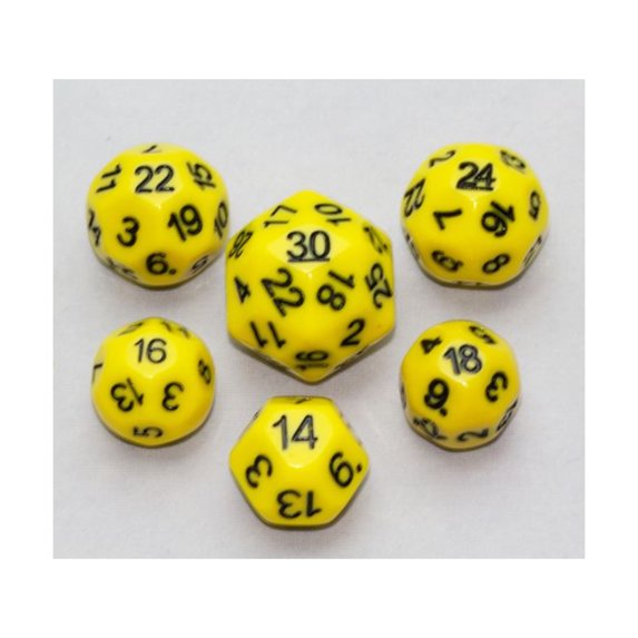 DGS Games Dice Set - Yellow (6) New