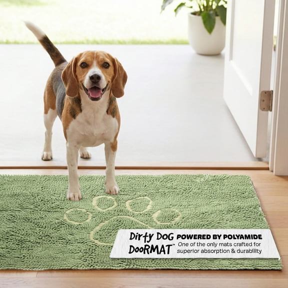 DGS Pet Products Dirty Dog Door Mat Medium Sage Hue 31" x 20" x 2"