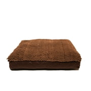 DGS Pet Products Dirty Dog Rectangle Bed Extra Large Brown 36" x 48" x 4"