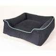 thumbnail image 1 of DGS Pet Products Repelz-It Upholstery Chenille Lounger Pet Bed Medium Blue/Grey 26" x 24" x 7.9", 1 of 1