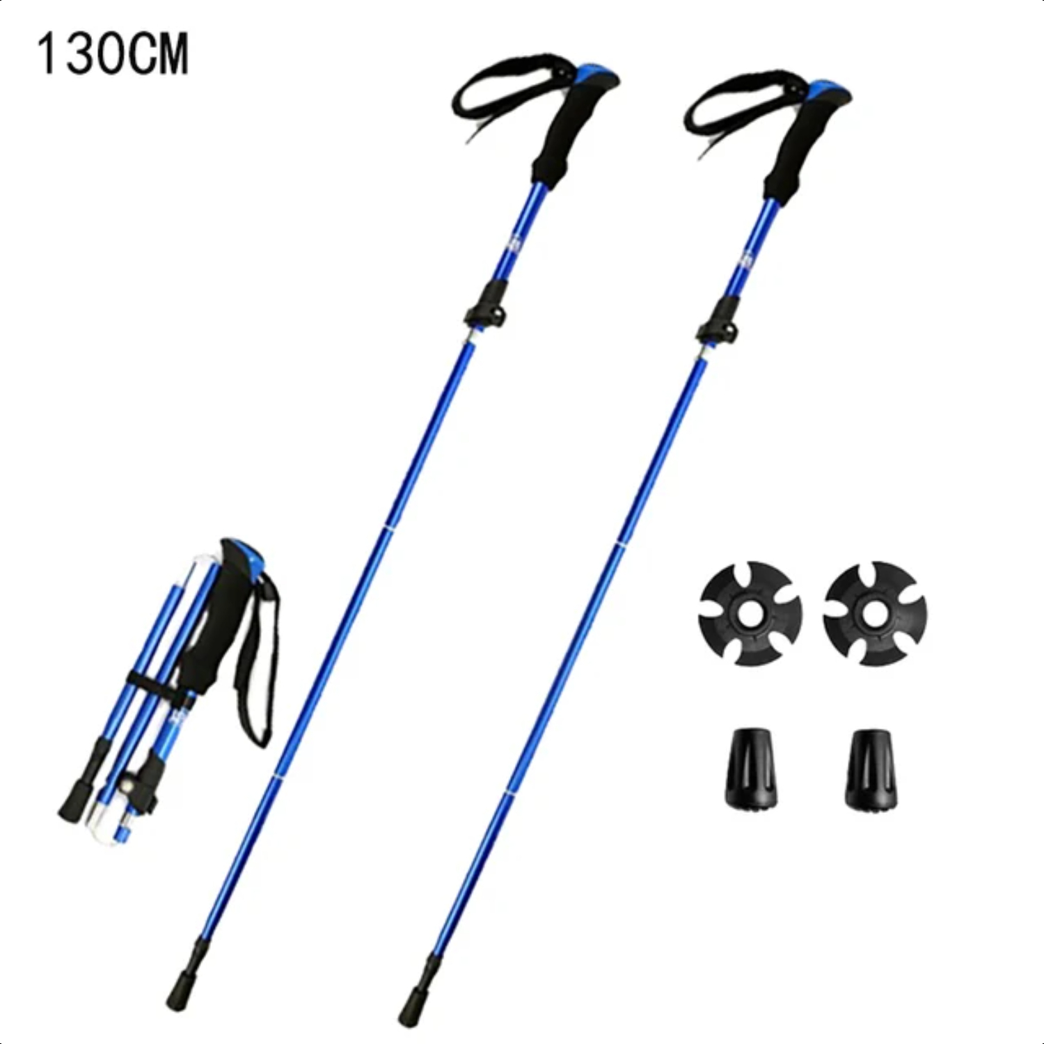 DGSDDK Collapsible Trekking Poles Fold Nordic Walking Hiking Climbing ...