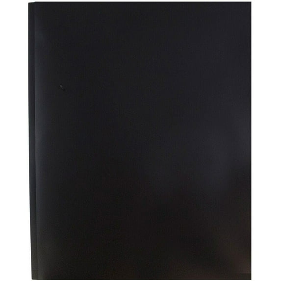 DGSGJDQ 3-Prong Plastic Folders with Pockets - Pocket Folders, and Fit Letter Size Paper, Colored School Folders for Students, Teachers, Office Staff,Black