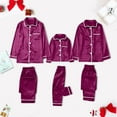 thumbnail image 1 of DGXTA Family Pajamas Matching Sets Pajamas Set 2 Piece Button Down Long Sleeve Pjs Set Soft Nightwear with Long Pants, 1 of 7