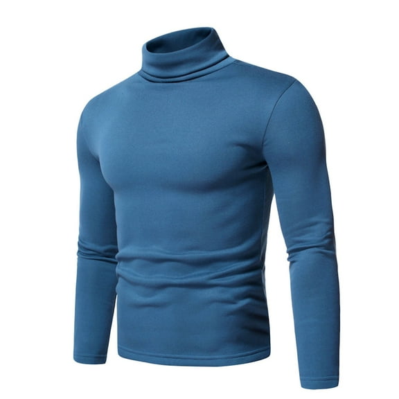 DGXTA Men's Slim Fit Mock Turtleneck Cotton Pullover Sweater Casual Basic Knitted Thermal Sweaters