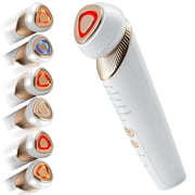 DGYAO 6-in-1 Facial Device for Skin Lifting and Tightening, 5 Modes Skincare Tool for Home Esthetics, Pearl White