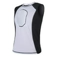 thumbnail image 1 of DGYAO Compression Protective Shirt Padded Sleeveless Chest Sternum Protector Adult Black-White-L, 1 of 6