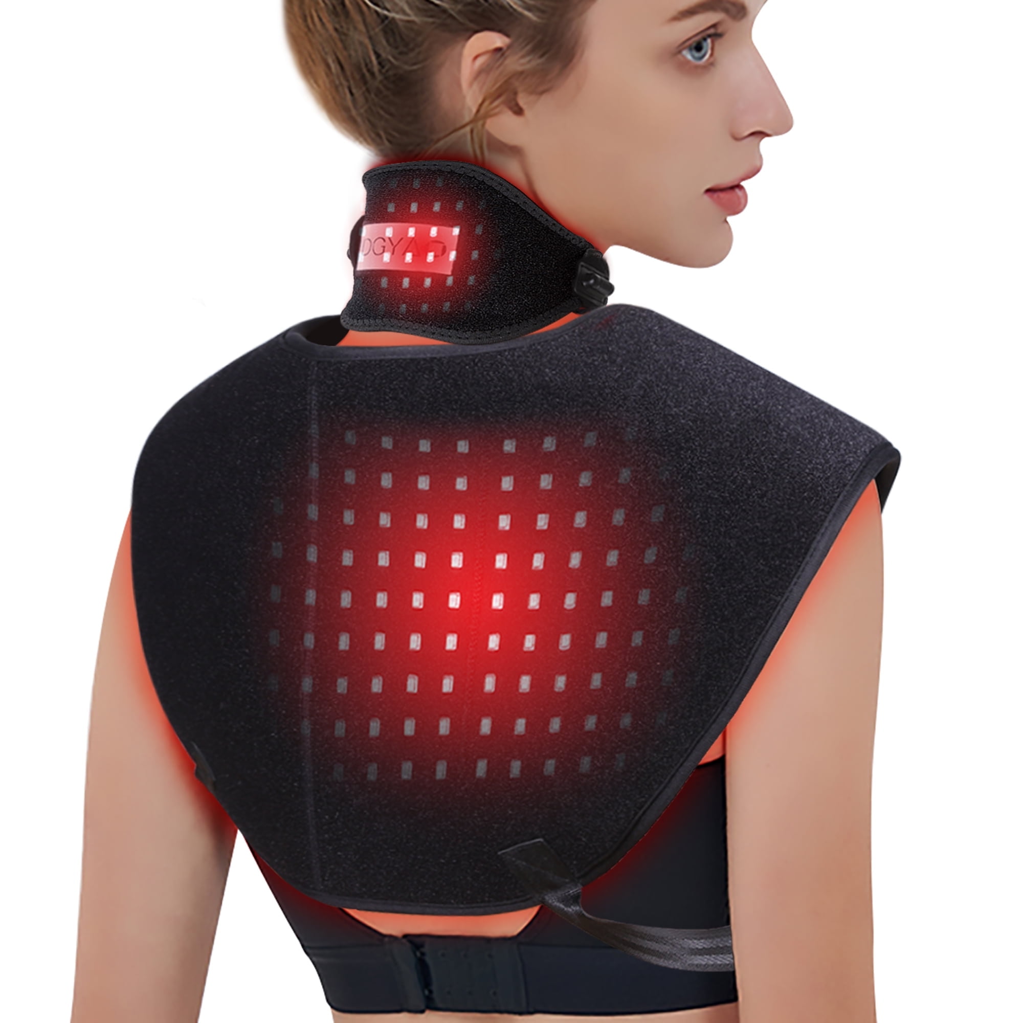 DGYAO Dual Red Light & Infrared Light Shoulder & Neck Device - 2-in-1 Multi-Function Comfort Wrap LED Device