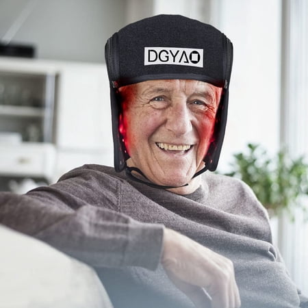 DGYAO Infrared Red Light Therapy Pads Hair Regrowth Helmet Hair Loss Helmet Home Use Multifunction