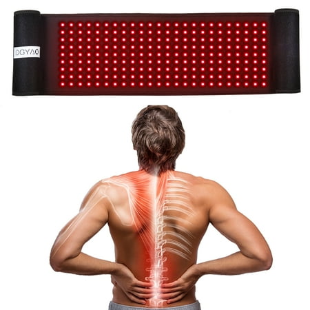 DGYAO New Red Light Therapy Belt for Waist, Back, Shoulders, and Joints - Muscle Relaxation with 880nm Infrared Light Device Featuring Pulse Mode