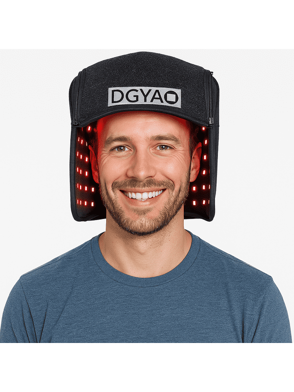 Red Light Cap Portable with Infrared Light Home Use for Women & Men