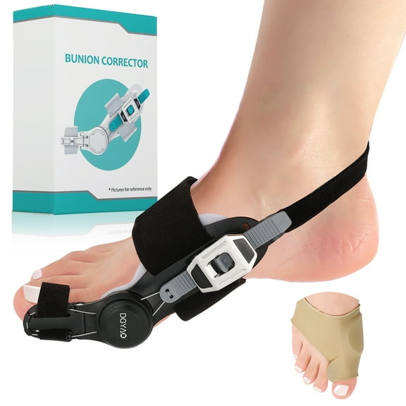 DGYAO Upgraded Bunion Corrector for Men & Women - Adjustable Orthopedic Splint with Non-Slip Big Toe Separators for Left/Right Foot Bunion