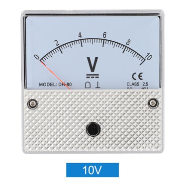 85C1 DC 0-30V Analog Voltmeter – Panel Mount Pointer Voltage Meter Gauge By HUA