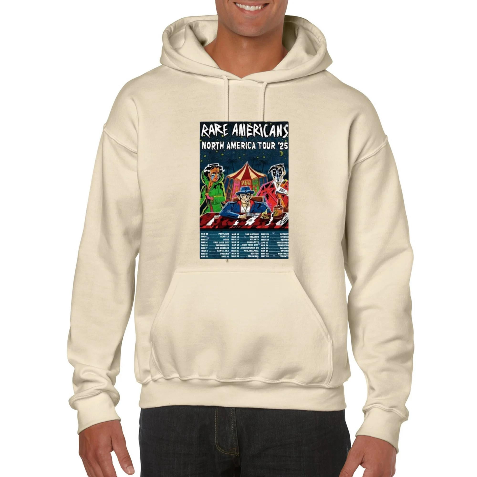 Dh Attire Rare Americans Tour 2025 T Shirt Sweatshirt Hoodie Art