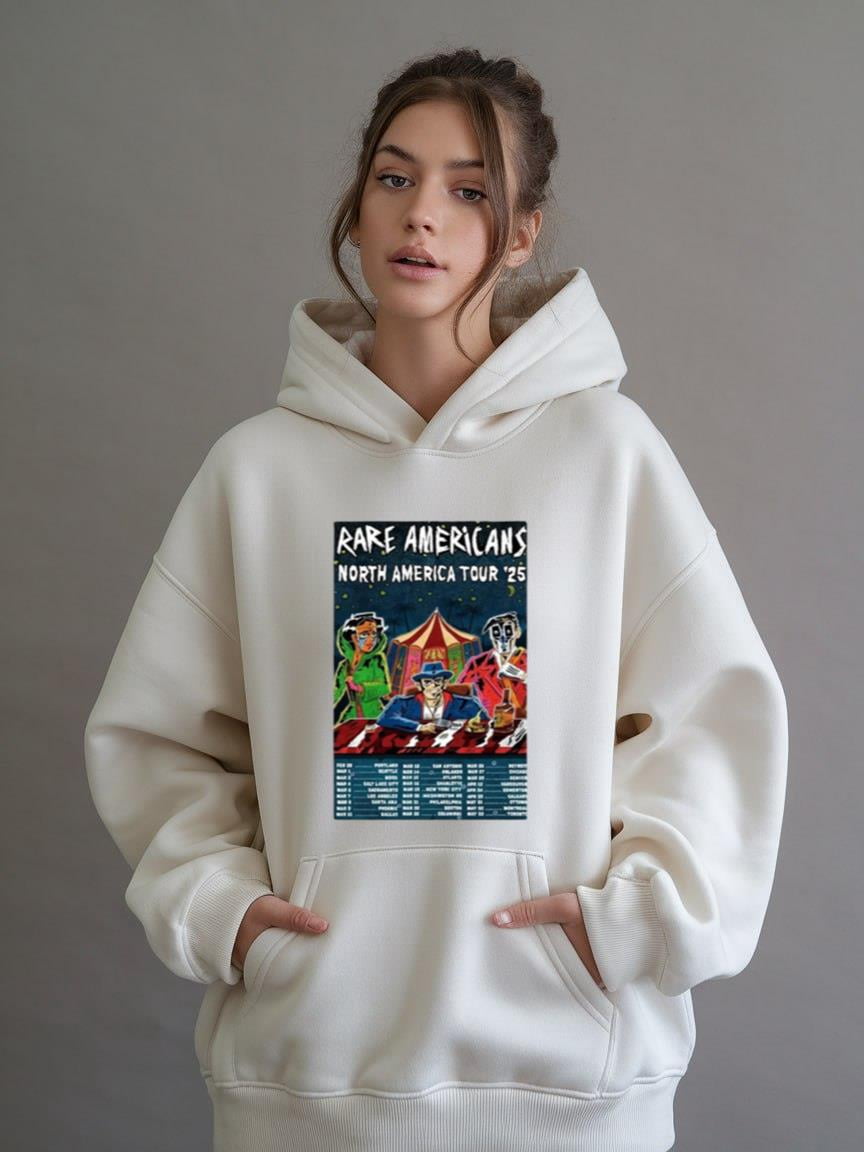 Dh Attire Rare Americans Tour 2025 T Shirt Sweatshirt Hoodie Art