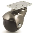 thumbnail image 1 of DH CASTERS C-H15P2AB Swivel Ball Caster, 1-1/2 in Dia Wheel, 90 lb Weight Capacity, Rubber Wheel, 1 of 1