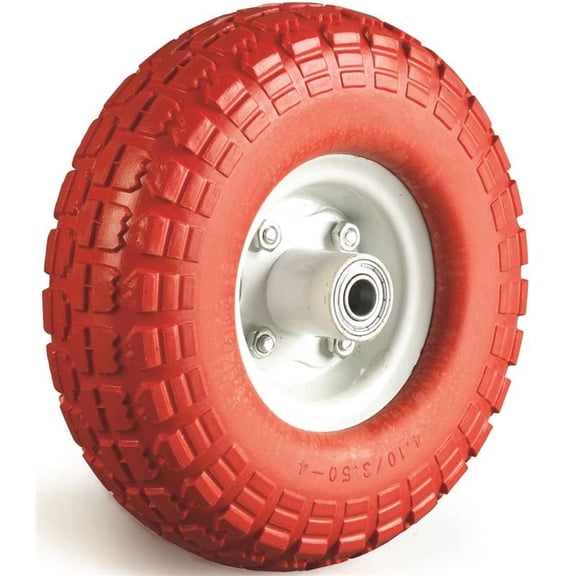 DH CASTERS W-NF10350KOR Pneumatic Wheel, 10 in Dia Tire