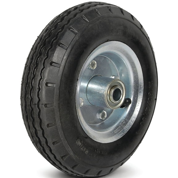 Dh Casters W-PN08250RC Pneumatic Wheel, 5/8 in Dia Hub, 310 lb Maximum Load