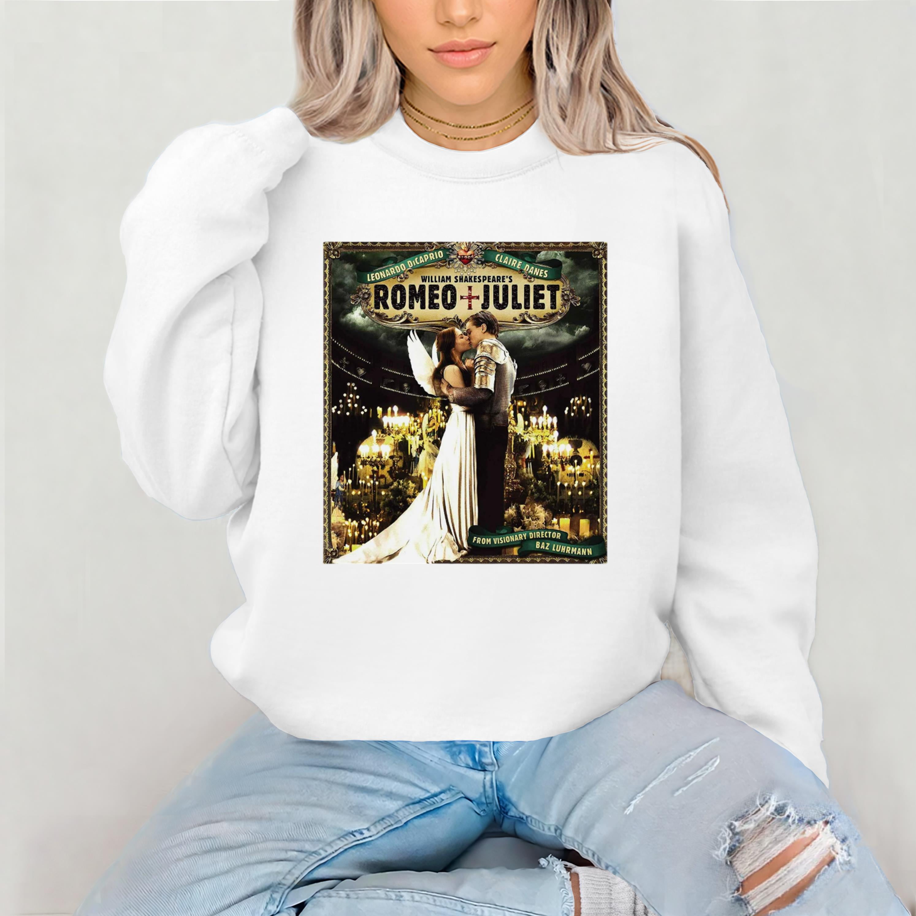 William Shakespeare’s Romeo + Juliet - Gold Logo - Women's Oversized Fleece Hoodie Sweatshirt main image 0