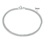 DENGHUI DH Vnox 3-11mm Chunky Miami Curb Chain Bracelet for Men Stainless Steel Cuban Link Chain Wristband Classic Punk Heavy Male Jewelry
