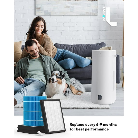 DH3i Replacement Particle Filter & Wick Filter Compatible with Blueair 2-in-1 Purify + Humidify Air Purifier and Humidifier