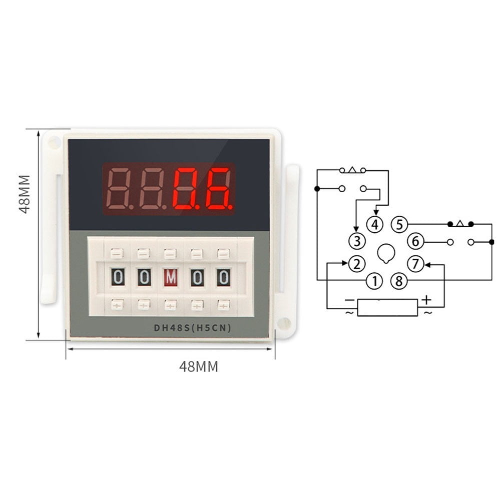 DH48S2Z 12V220V Repeat Cycle SPDT Programmable Timer Time Switch