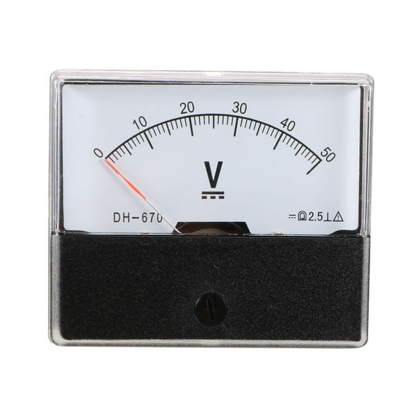 DH670 Class 2.5 Accuracy DC 0-50V Analog Panel Meter Voltmeter Gauge