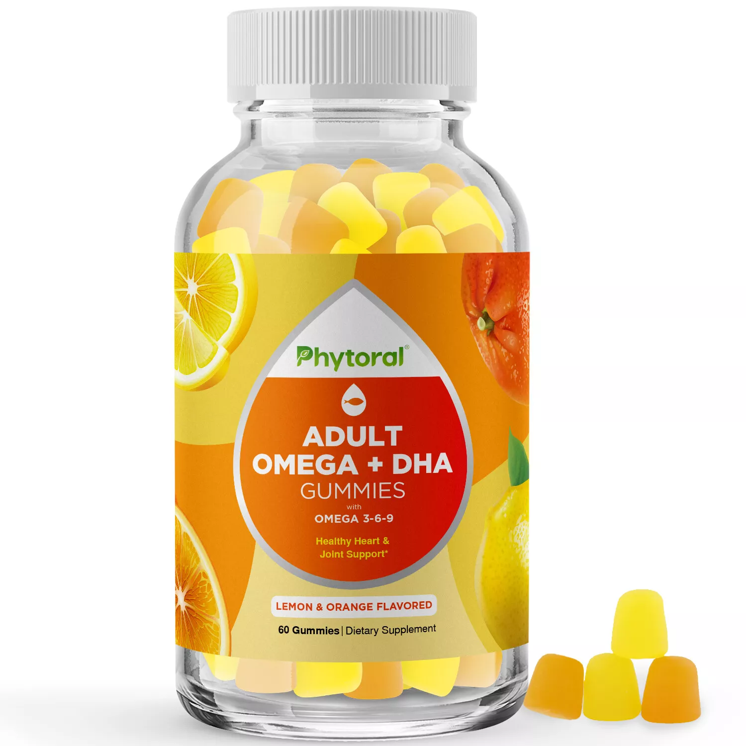 DHA Omega 3 Gummies for Adults Delicious Vegetarian Omega 3 Supplement