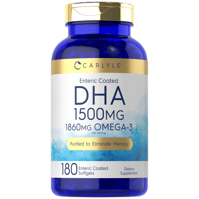 DHA Supplement 1500mg 180 Softgels by Carlyle