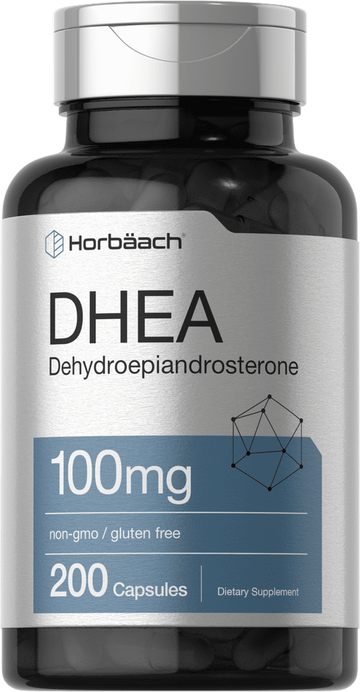 DHEA 100mg Supplement | 200 Capsules | by Horbaach