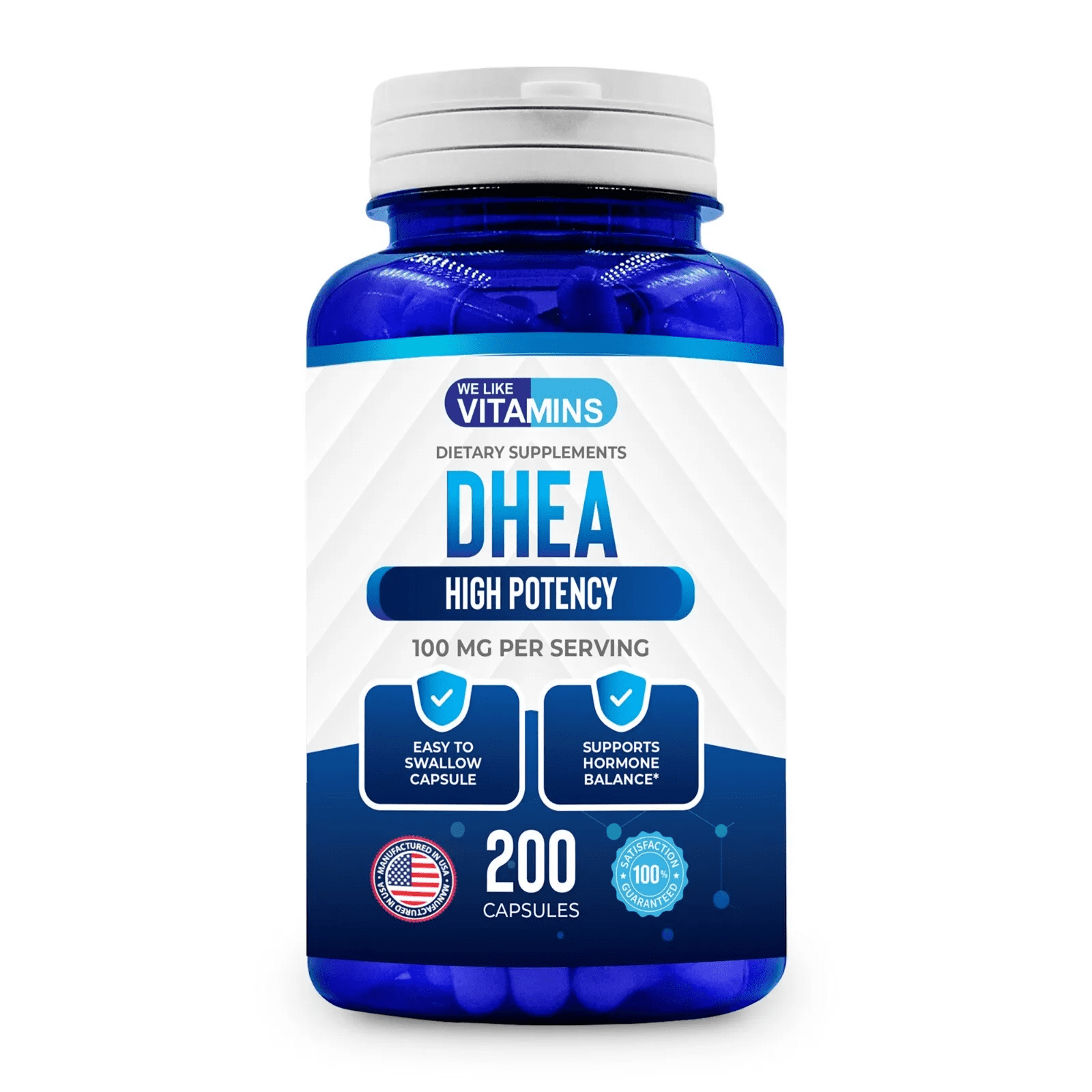 DHEA High Potency 100mg 200 Capsules