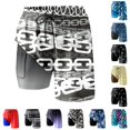 thumbnail image 1 of DHFJKG 2 In 1 Mens Swim Trunks Hawaiian Athletic Swimsuits Drawstring Shorts Tropical Printed Summer Bathing Suit Bottoms With Pockets, 1 of 4